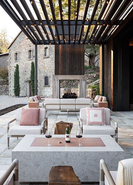 Outdoor area at Mayacamas Estate