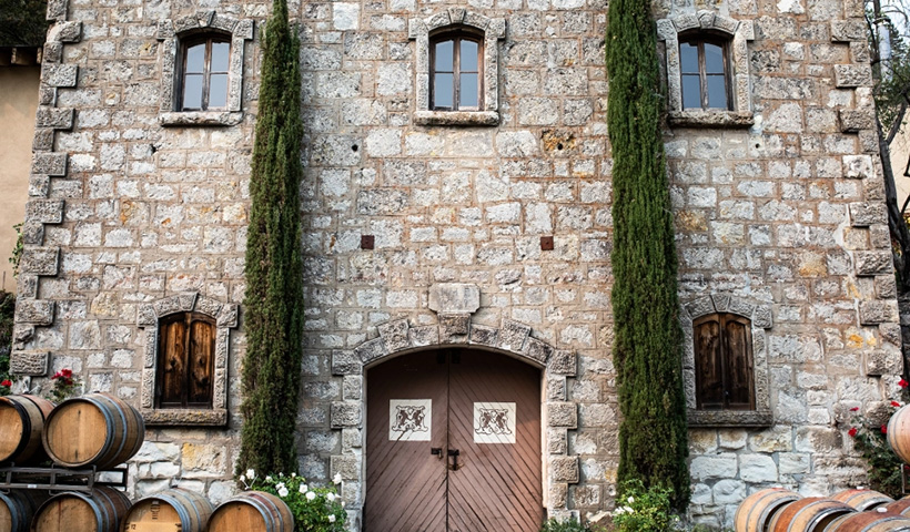 Historical building at Mayacamas estate