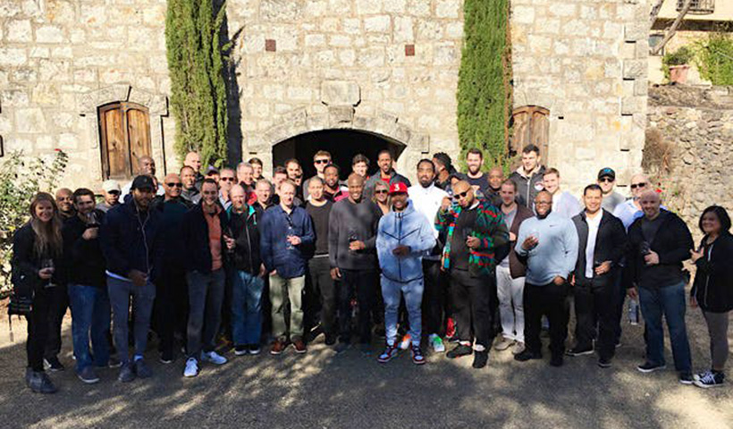 Cleveland Cavaliers team at Mayacamas Vineyards